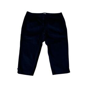 Cato Navy Capri Pull On comfortable Sportswear Capri Pants Women's Size 20W EUC